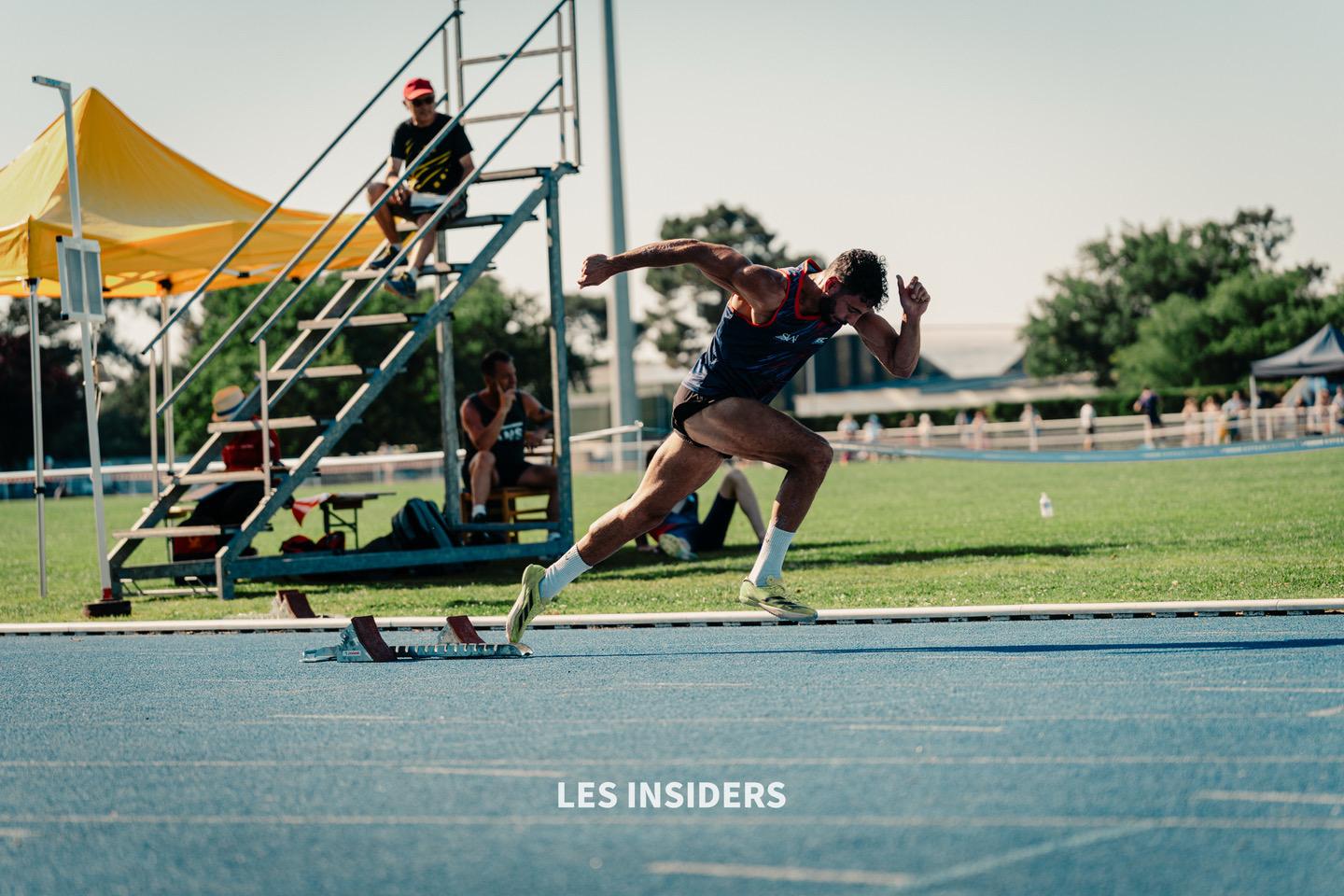 Nady Bakkouri pendant une compétition d'athlétisme